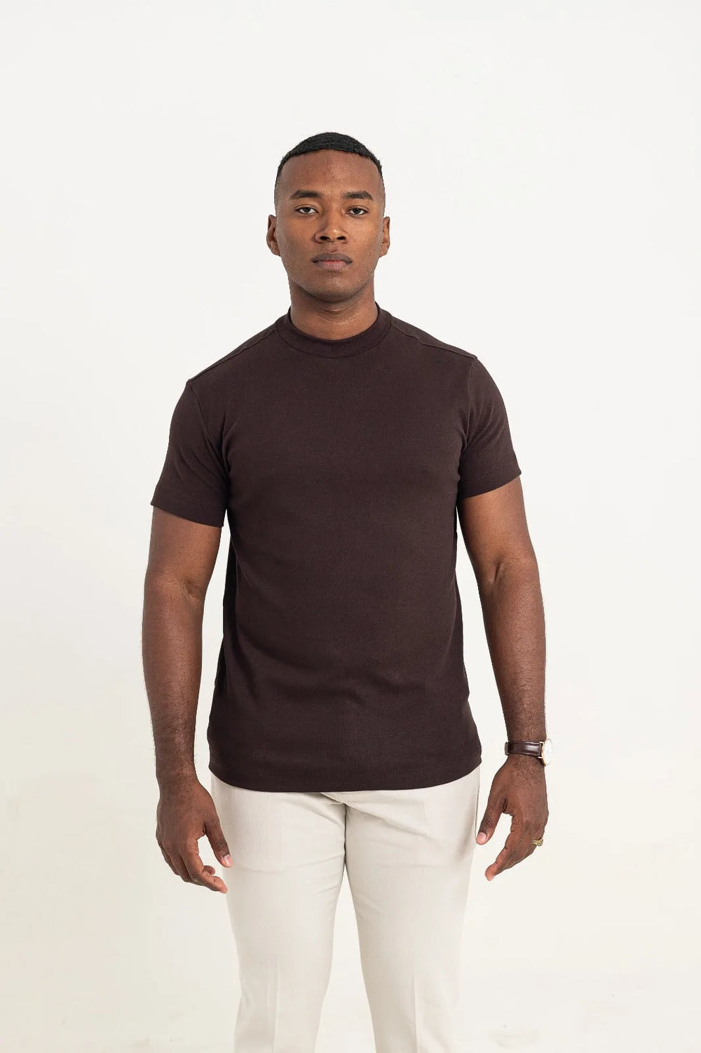 GOLA MEDIA SUEDINE EGIPICIO - MARROM EXPRESSO - imagem 1